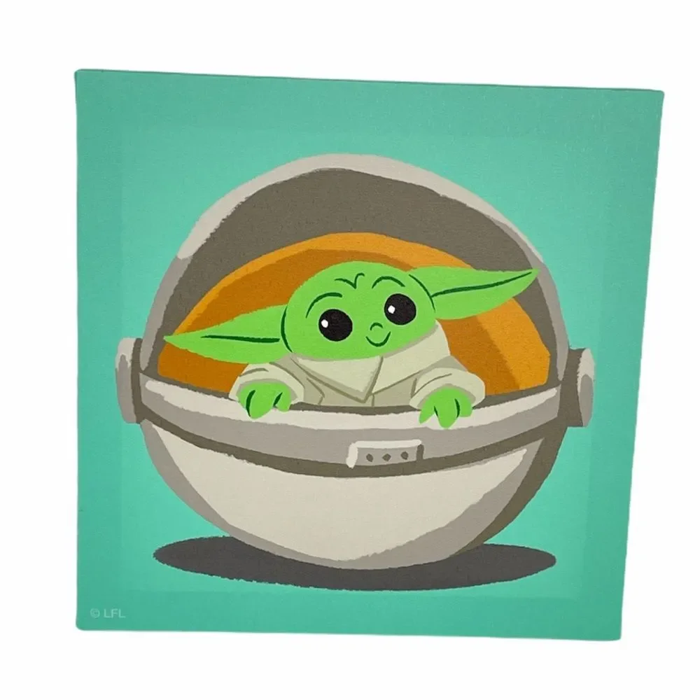 Star Wars Baby Yoda In His Carrier Picture, 9.8x9.8